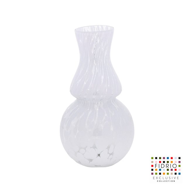 VASE CARINO SMALL H22 WHITE GRANU