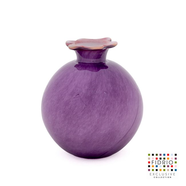 BOLVASE BLOOM D19 PURPLE TOP PINK