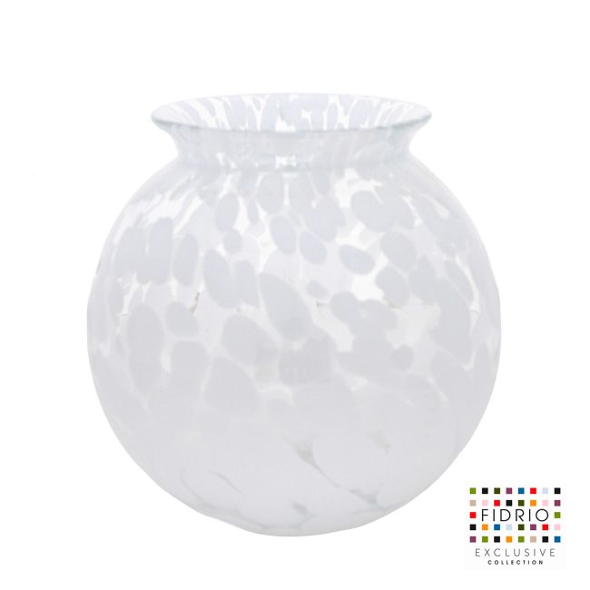 VASE CONVESSO D23 WHITE GRANULAT