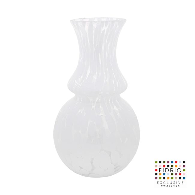 VASE CARINO MEDIUM H34 WHITE GRANU