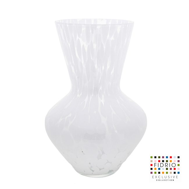 VASE PARMA LARGE H36 WHITE GRANULAT