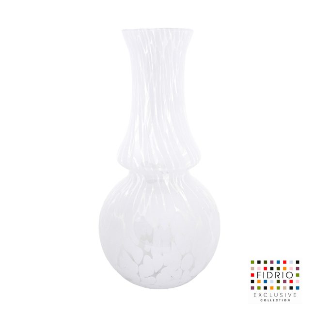 VASE CARINO LARGE H50 WHITE GRANU