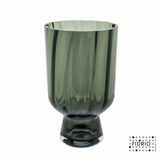 VASE BLISS H34 D20 SMOKED GREEN